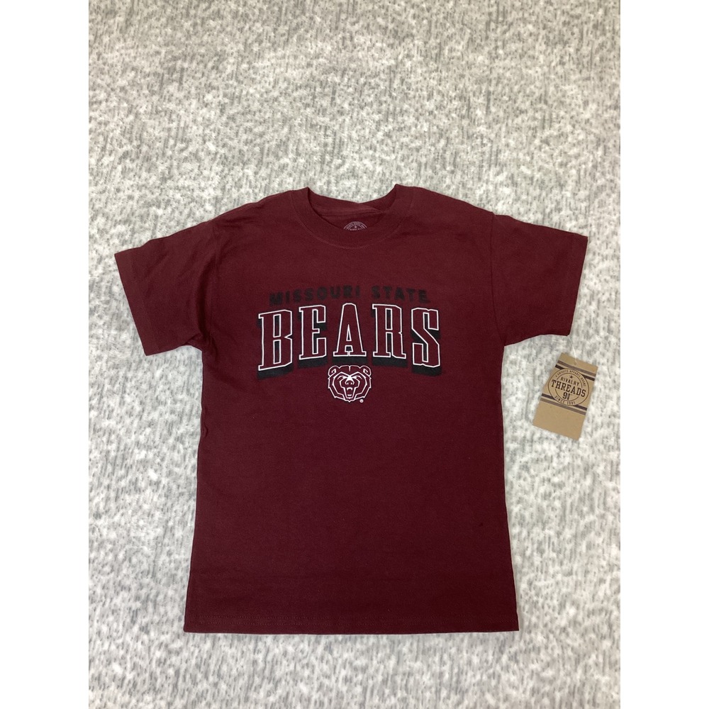 Missouri State Bears Kids T-Shirt Rivalry Threads Maroon Size S 6/7 New